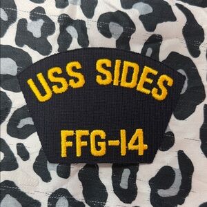 USS Sides FFG-14 embroidered naval Patch